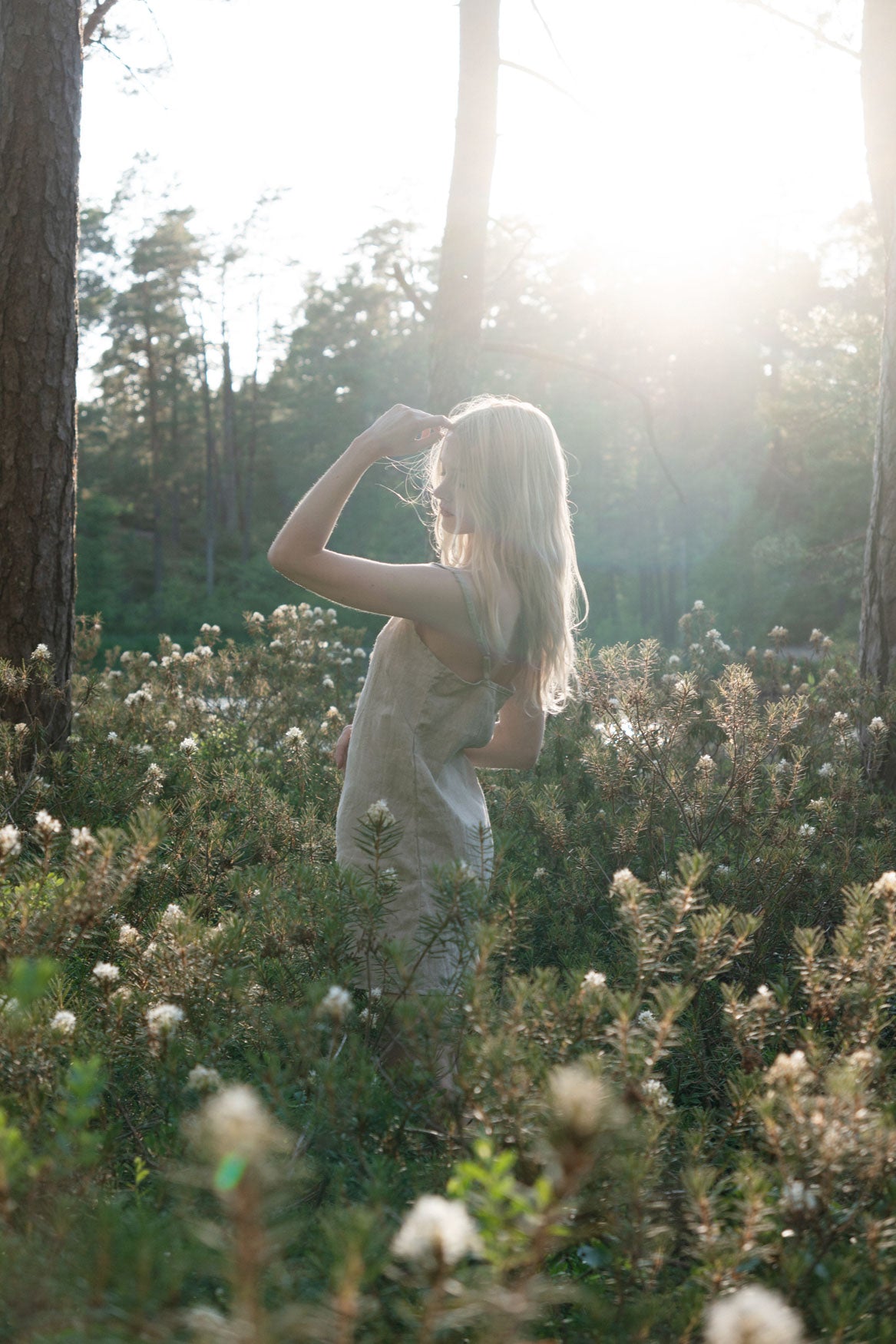 Organic, sustainable and sexy at the same time! Agasåga black short natural linen slip dress, nightdress with straps. This sleepwear is natural, soft, breathable and pure. It’s a conscious and healthy choice for your body and environment that embraces genuine selflove and selfcare. Handmade with love in the North.