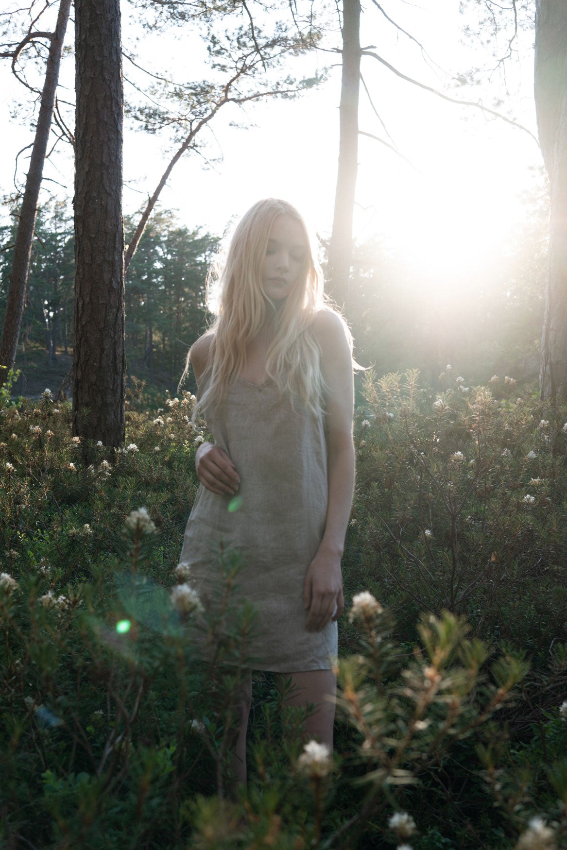 Organic, sustainable and sexy at the same time! Agasåga black short natural linen slip dress, nightdress with straps. This sleepwear is natural, soft, breathable and pure. It’s a conscious and healthy choice for your body and environment that embraces genuine selflove and selfcare. Handmade with love in the North.