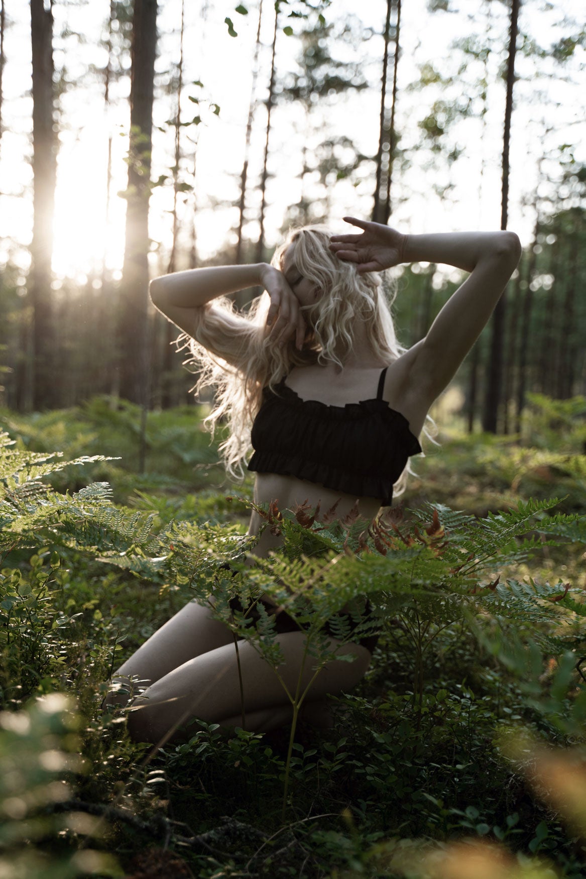 Organic, sustainable and sexy at the same time! Agasåga black natural linen lingerie set with brief panties and bralette bra. This underwear is natural, soft, breathable and pure. It’s a conscious and healthy choice for your body and environment that embraces genuine selflove and selfcare. Handmade with love in the North.