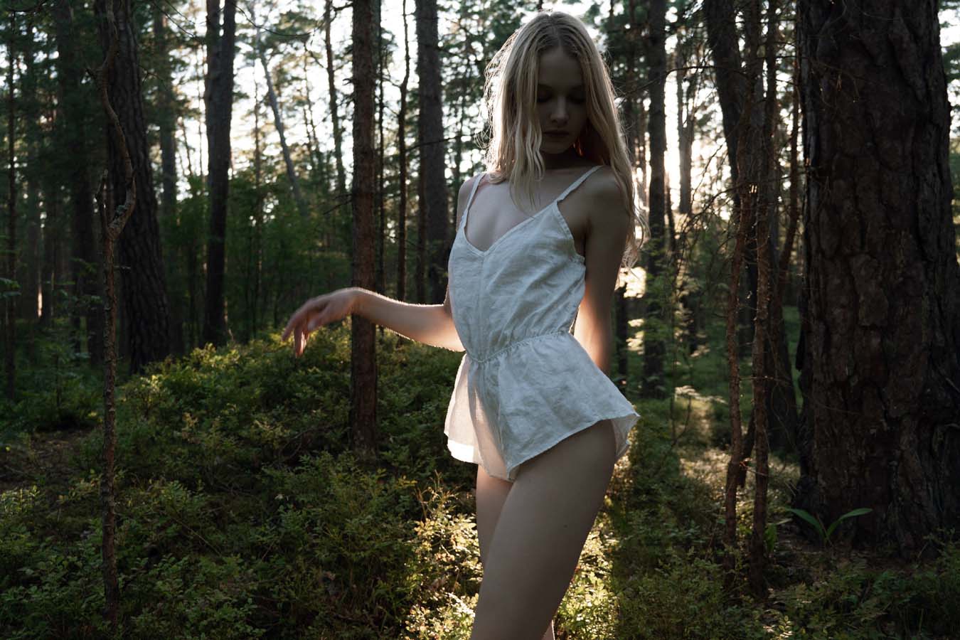 Organic, sustainable, tiny white linen playsuit with spaghetti straps. This linen jumpsuit is natural, comfortable, soft and pure. It can be worn as a loungewear. This garment is a conscious, healthy choice for your body, environment.